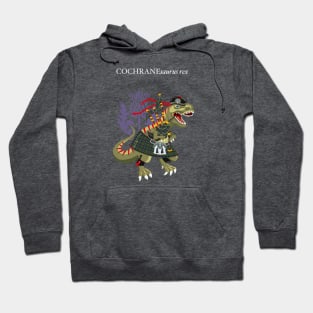 Clanosaurus Rex COCHRANEsauras Family Cochrane Scotland Scottish Tartan Hoodie